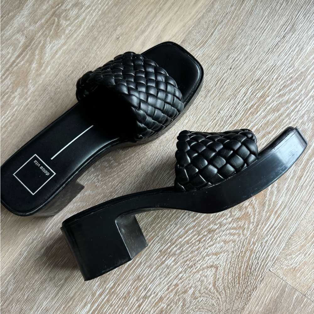 Dolce Vita Platform Chunky Black Heel
